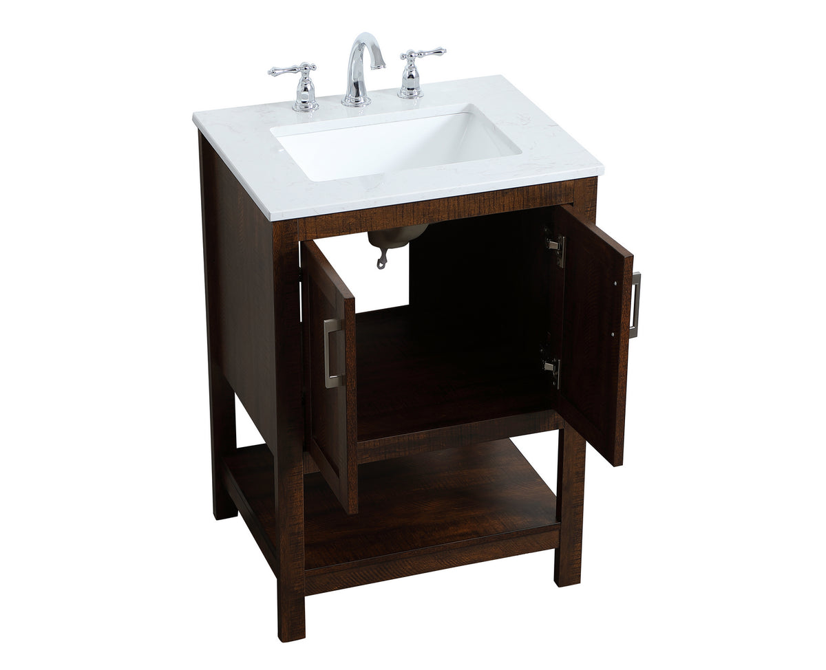 Elegant Lighting - VF16024EX - Single Bathroom Vanity - aubrey - Espresso