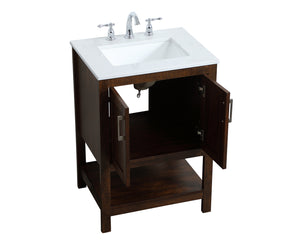 Elegant Lighting - VF16024EX - Single Bathroom Vanity - aubrey - Espresso