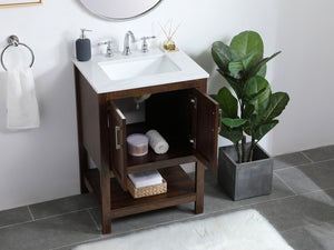 Elegant Lighting - VF16024EX - Single Bathroom Vanity - aubrey - Espresso