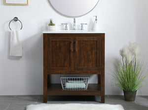 Elegant Lighting - VF16030EX - Single Bathroom Vanity - aubrey - Espresso