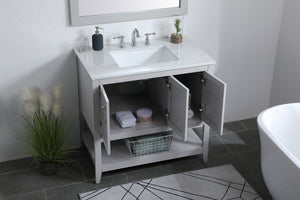 Elegant Lighting - VF16036GR - Single Bathroom Vanity - aubrey - Grey