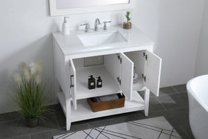 Elegant Lighting - VF16036WH - Single Bathroom Vanity - aubrey - White