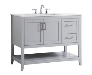 Elegant Lighting - VF16042GR - Single Bathroom Vanity - aubrey - Grey