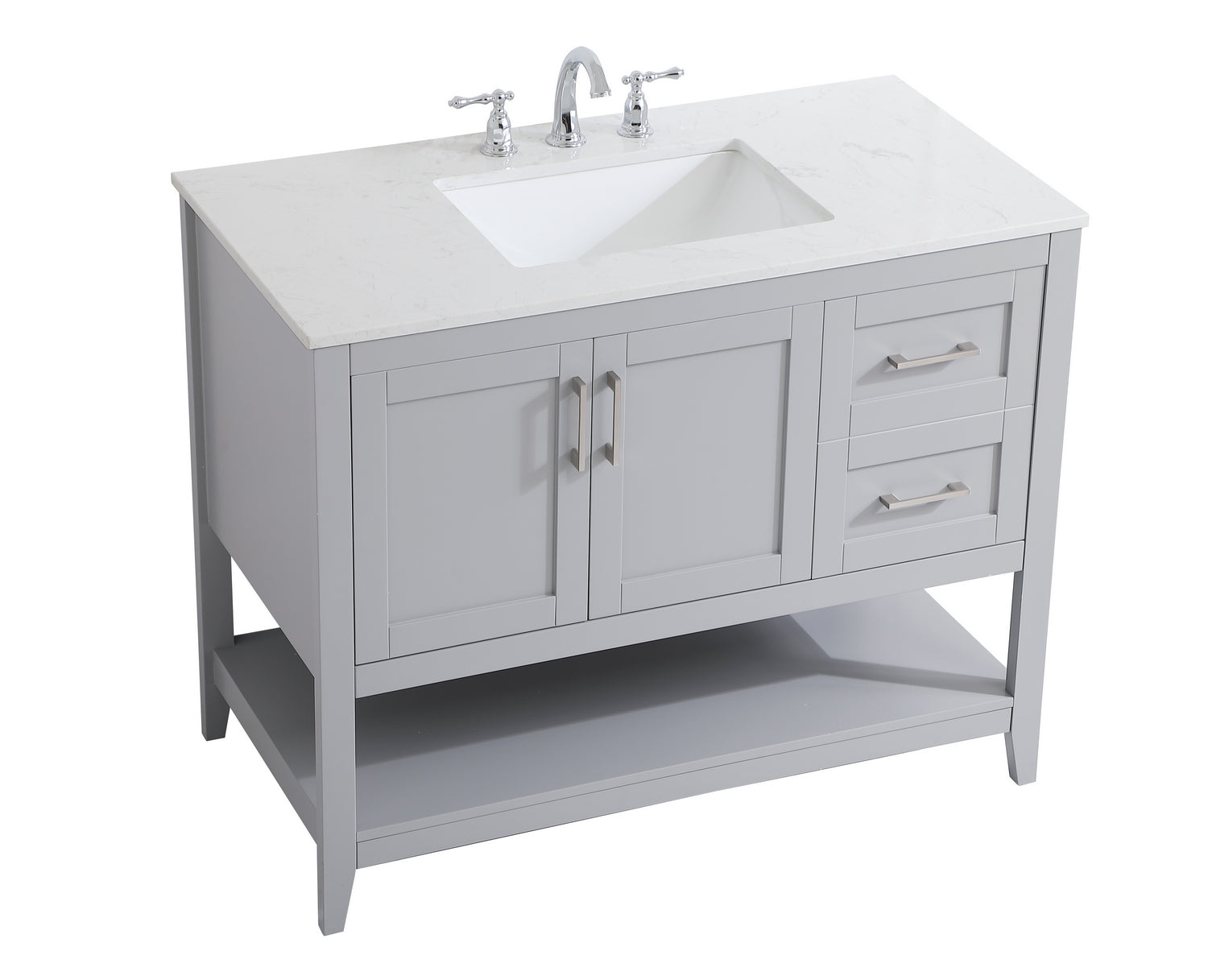 Elegant Lighting - VF16042GR - Single Bathroom Vanity - aubrey - Grey