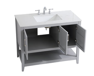 Elegant Lighting - VF16042GR - Single Bathroom Vanity - aubrey - Grey