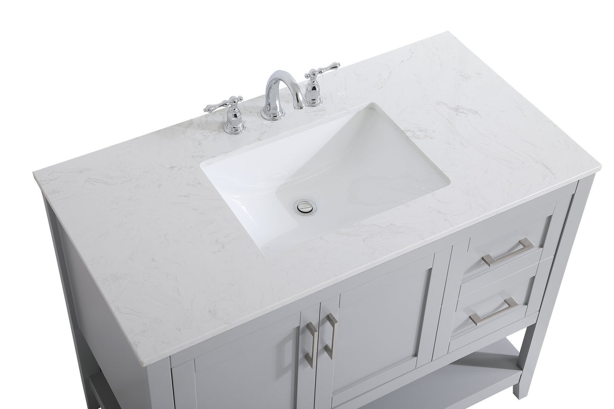 Elegant Lighting - VF16042GR - Single Bathroom Vanity - aubrey - Grey