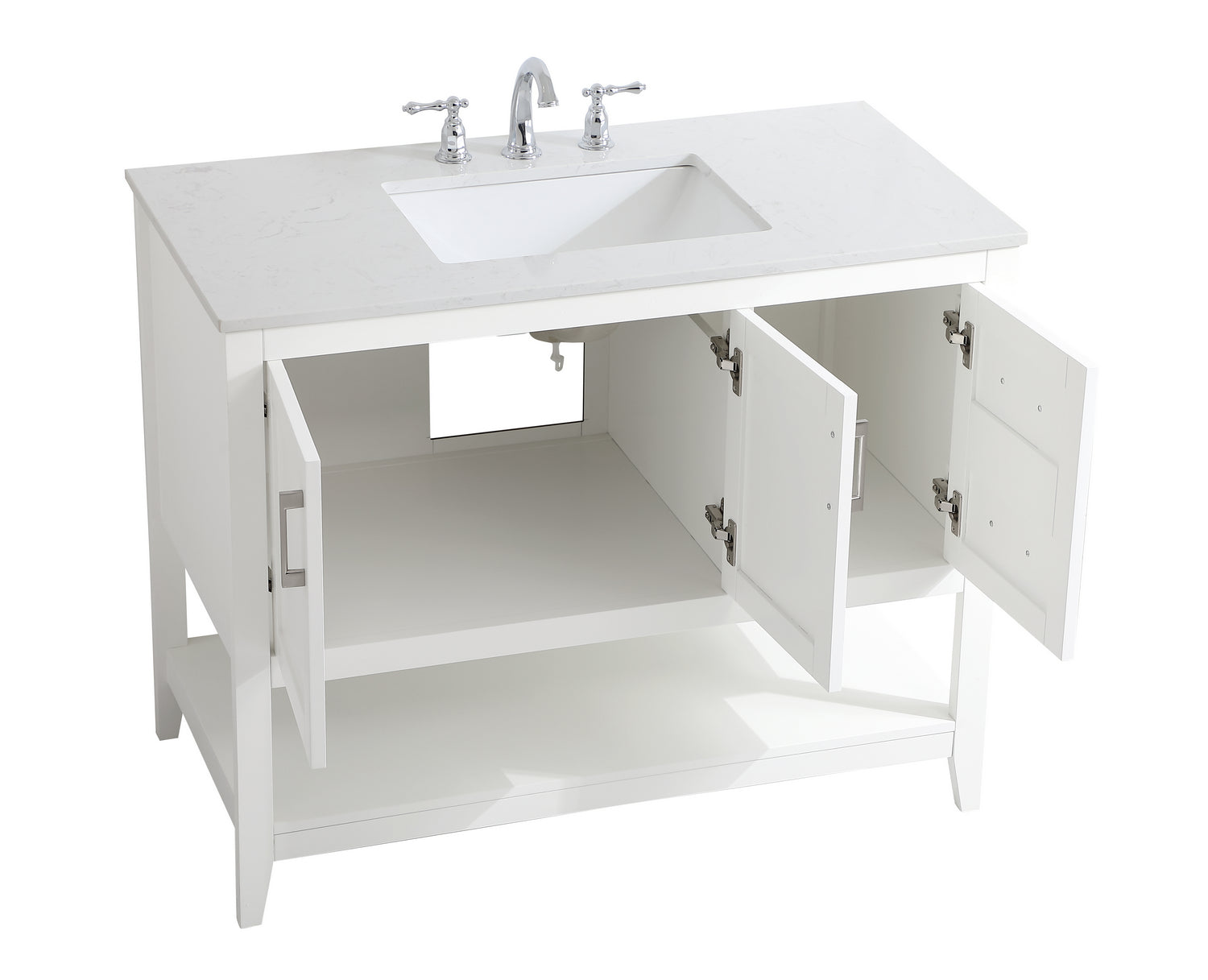 Elegant Lighting - VF16042WH - Single Bathroom Vanity - aubrey - White