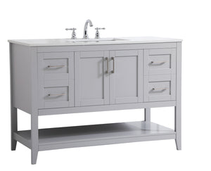 Elegant Lighting - VF16048GR - Single Bathroom Vanity - aubrey - Grey