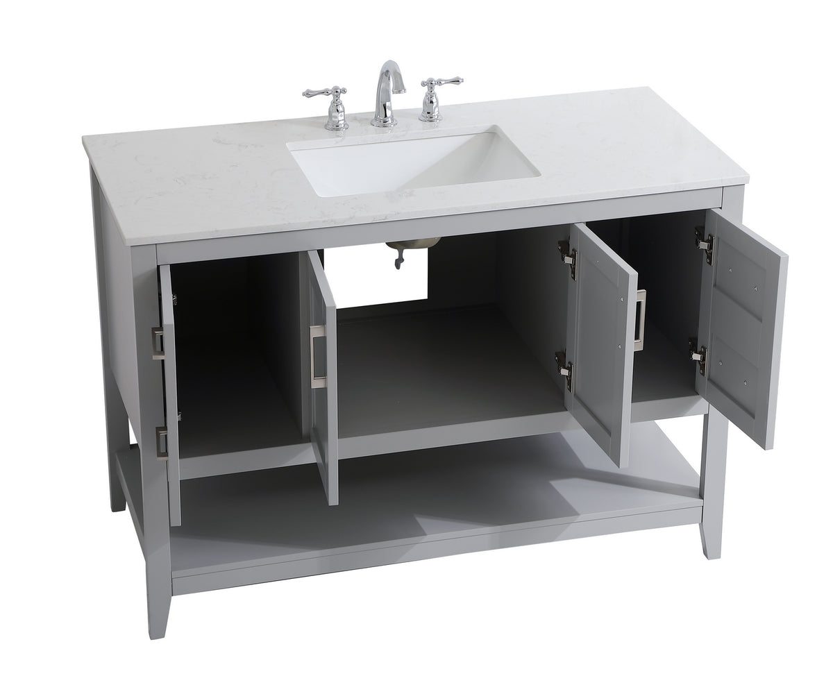 Elegant Lighting - VF16048GR - Single Bathroom Vanity - aubrey - Grey