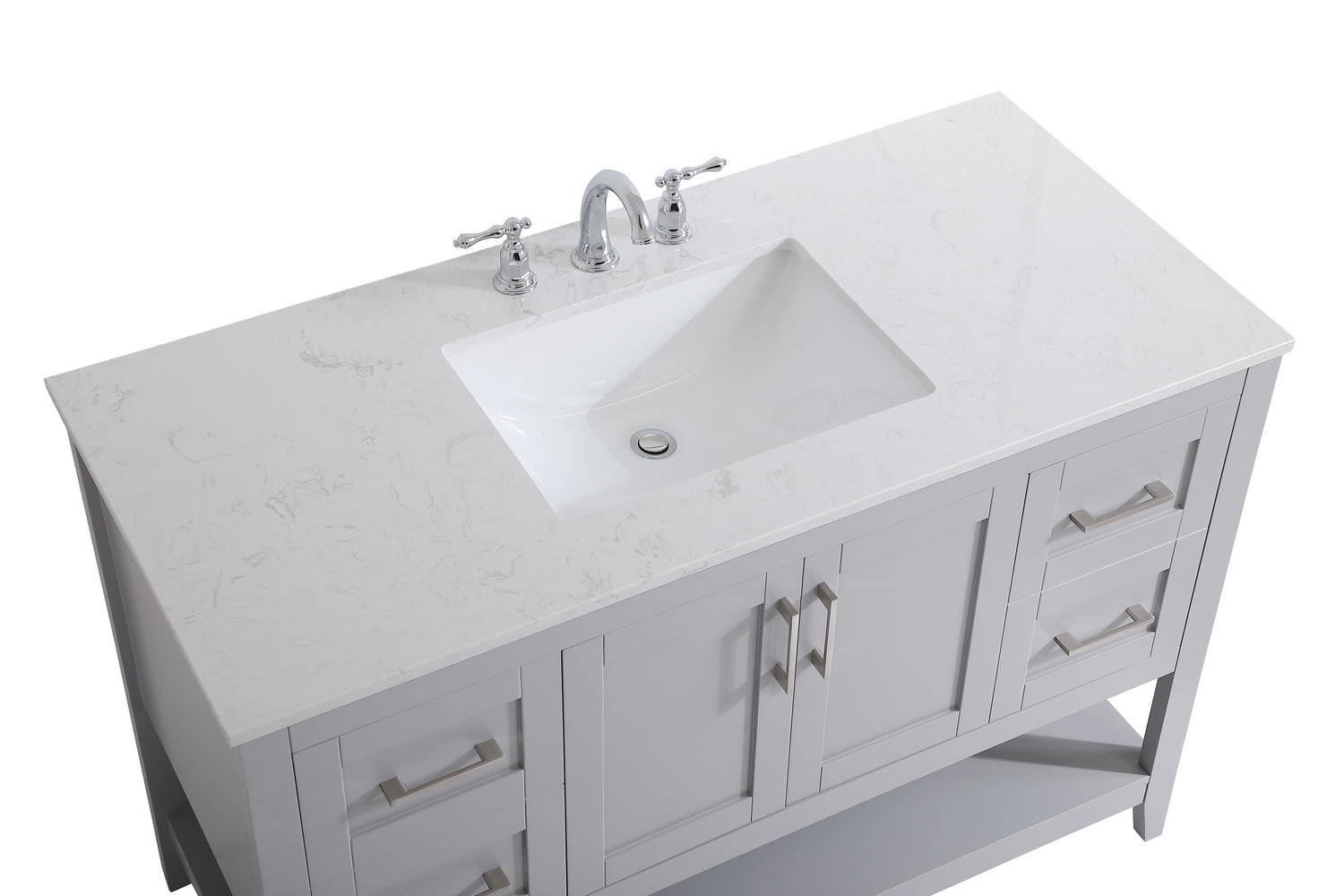 Elegant Lighting - VF16048GR - Single Bathroom Vanity - aubrey - Grey