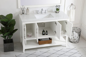 Elegant Lighting - VF16048WH - Single Bathroom Vanity - aubrey - White