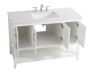 Elegant Lighting - VF16048WH - Single Bathroom Vanity - aubrey - White