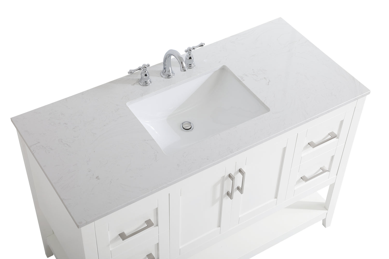Elegant Lighting - VF16048WH - Single Bathroom Vanity - aubrey - White