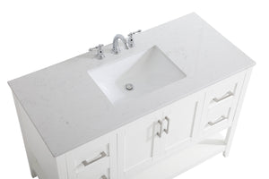 Elegant Lighting - VF16048WH - Single Bathroom Vanity - aubrey - White