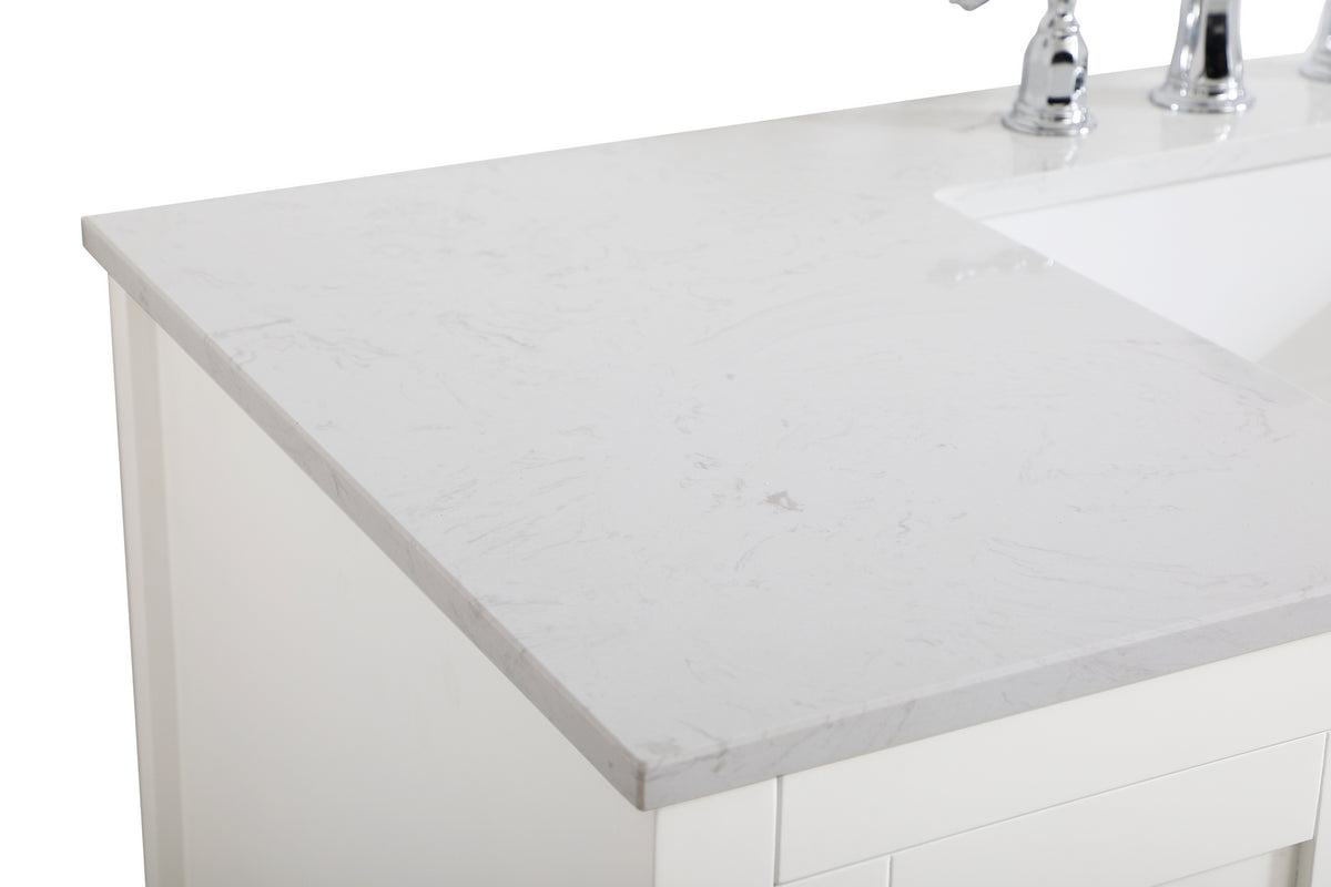 Elegant Lighting - VF16048WH - Single Bathroom Vanity - aubrey - White