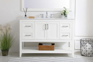 Elegant Lighting - VF16048WH - Single Bathroom Vanity - aubrey - White