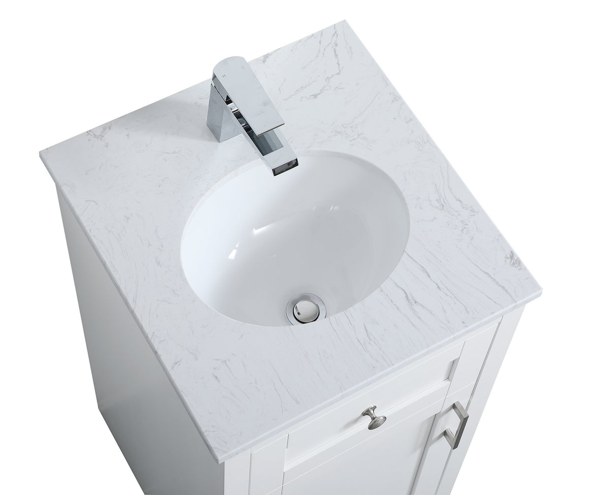 Elegant Lighting - VF17018WH - Single Bathroom Vanity - moore - White