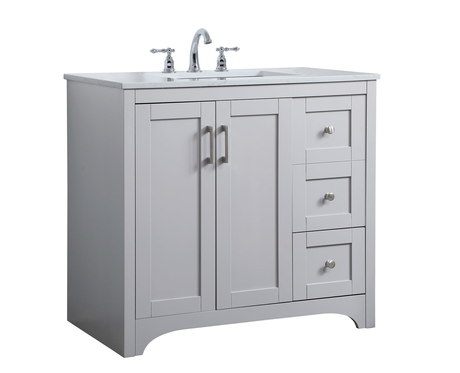 Elegant Lighting - VF17036GR - Single Bathroom Vanity - moore - Grey