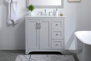 Elegant Lighting - VF17036GR - Single Bathroom Vanity - moore - Grey