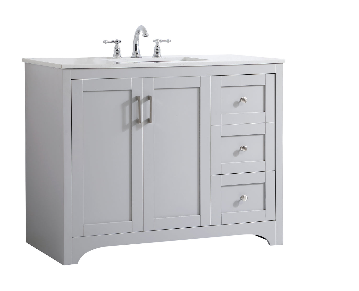 Elegant Lighting - VF17042GR - Single Bathroom Vanity - moore - Grey