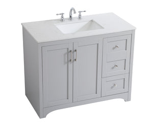 Elegant Lighting - VF17042GR - Single Bathroom Vanity - moore - Grey