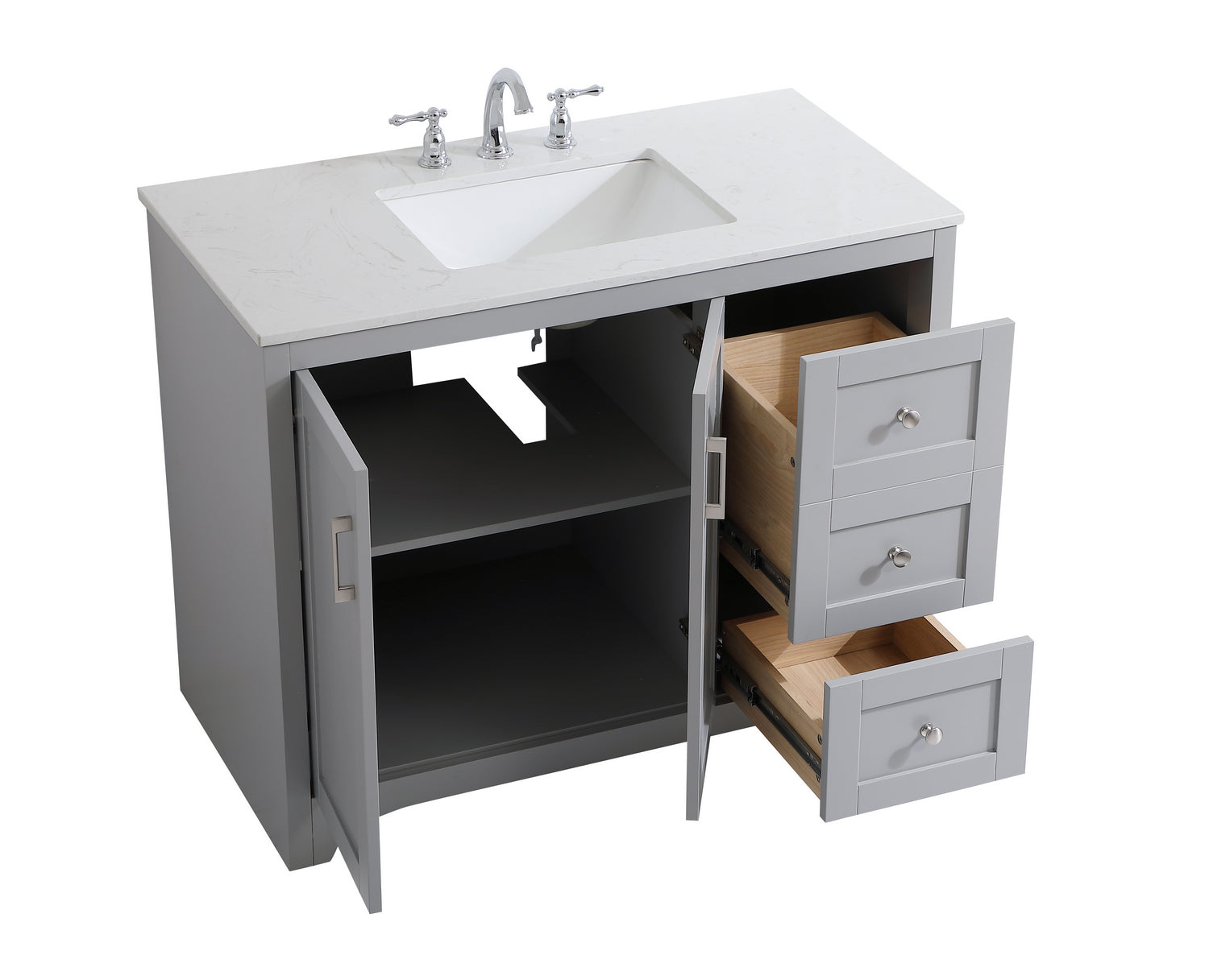 Elegant Lighting - VF17042GR - Single Bathroom Vanity - moore - Grey