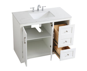 Elegant Lighting - VF17042WH - Single Bathroom Vanity - moore - White