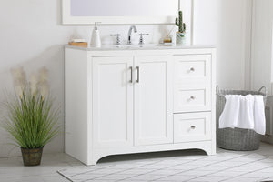 Elegant Lighting - VF17042WH - Single Bathroom Vanity - moore - White