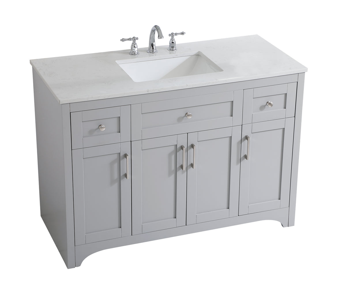 Elegant Lighting - VF17048GR - Single Bathroom Vanity - moore - Grey