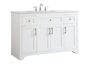 Elegant Lighting - VF17048WH - Single Bathroom Vanity - moore - White