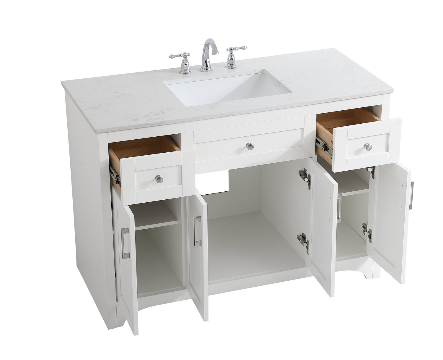 Elegant Lighting - VF17048WH - Single Bathroom Vanity - moore - White