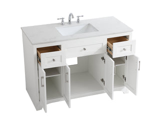 Elegant Lighting - VF17048WH - Single Bathroom Vanity - moore - White