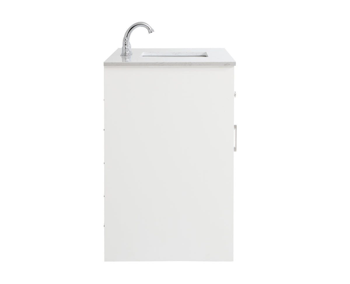 Elegant Lighting - VF17048WH - Single Bathroom Vanity - moore - White