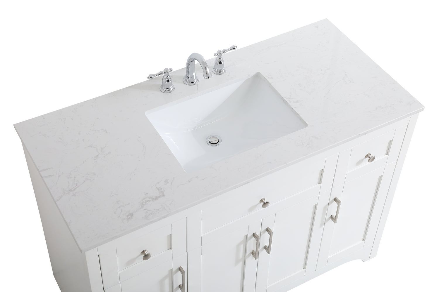 Elegant Lighting - VF17048WH - Single Bathroom Vanity - moore - White