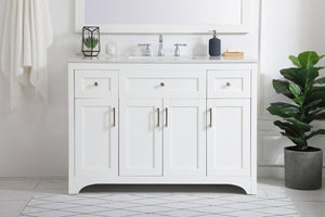 Elegant Lighting - VF17048WH - Single Bathroom Vanity - moore - White