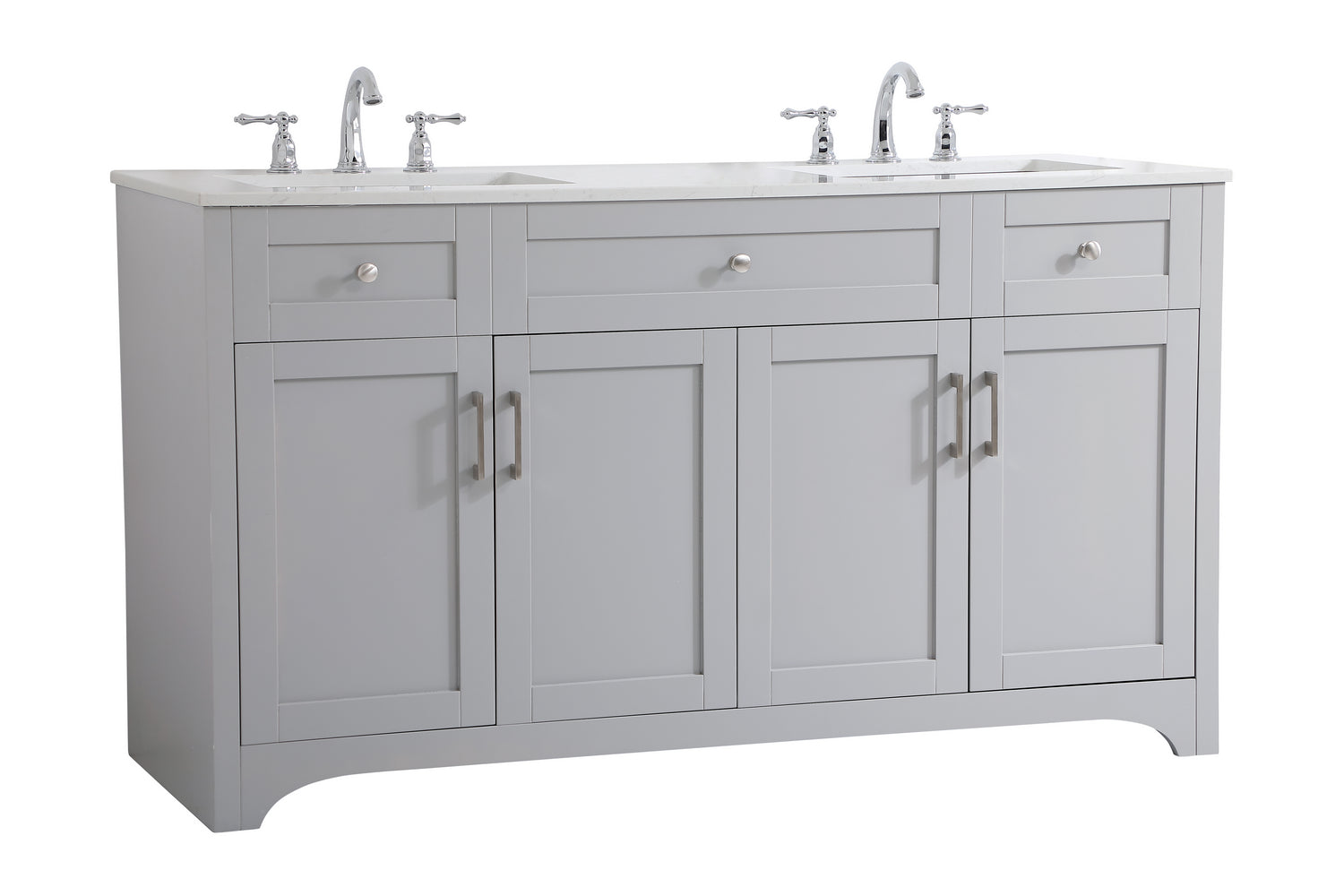 Elegant Lighting - VF17060DGR - Double Bathroom Vanity - moore - Grey