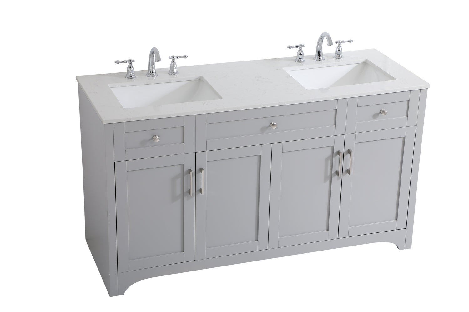 Elegant Lighting - VF17060DGR - Double Bathroom Vanity - moore - Grey