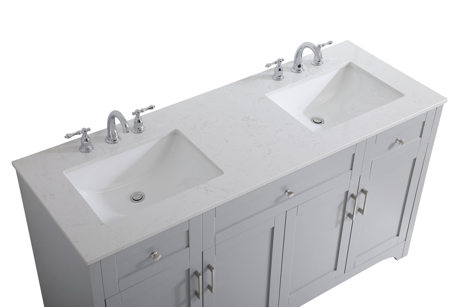 Elegant Lighting - VF17060DGR - Double Bathroom Vanity - moore - Grey