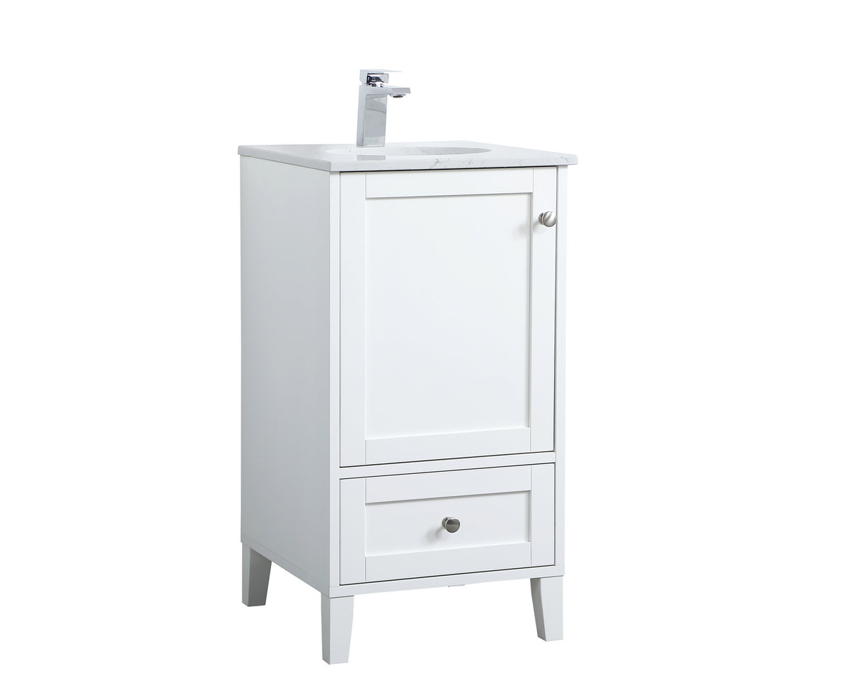 Elegant Lighting - VF18018WH - Single Bathroom Vanity - sommerville - White