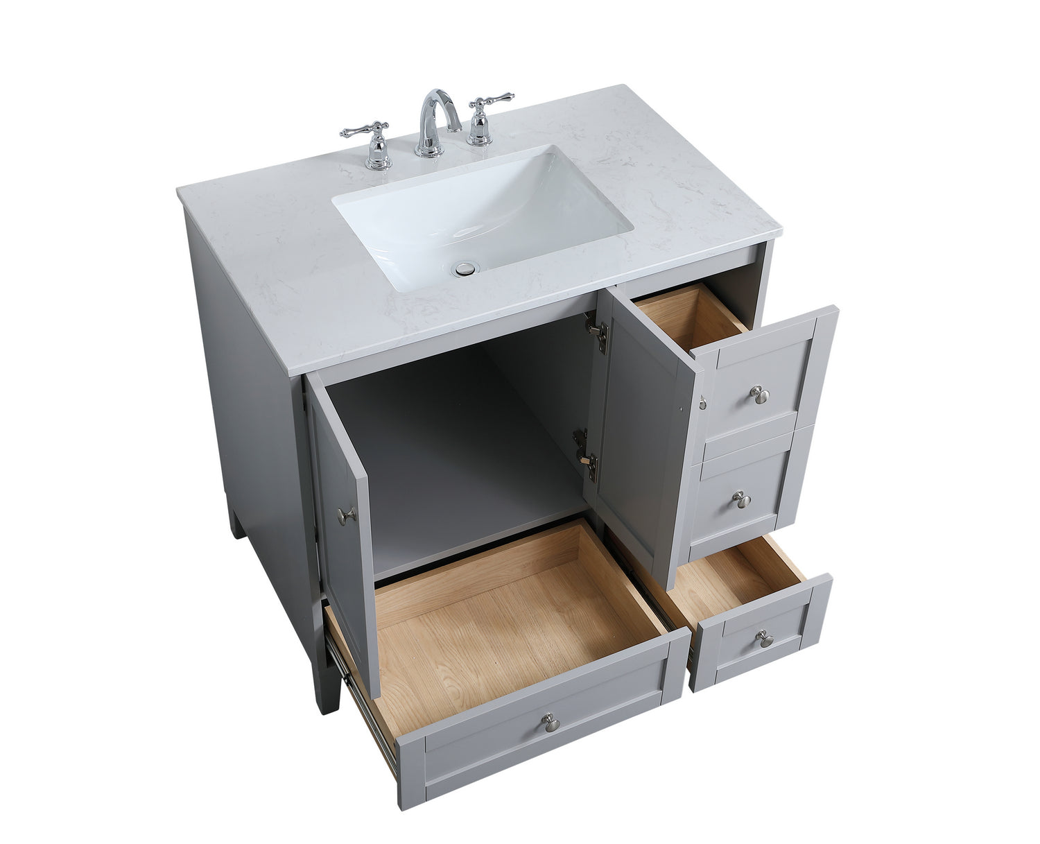 Elegant Lighting - VF18036GR - Single Bathroom Vanity - sommerville - Grey