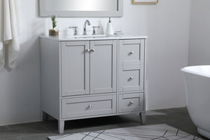 Elegant Lighting - VF18036GR - Single Bathroom Vanity - sommerville - Grey