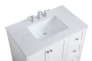 Elegant Lighting - VF18036WH - Single Bathroom Vanity - sommerville - White