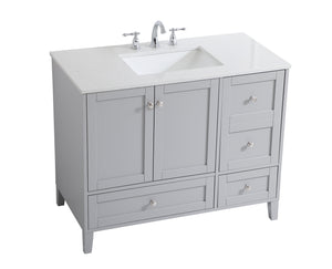 Elegant Lighting - VF18042GR - Single Bathroom Vanity - sommerville - Grey