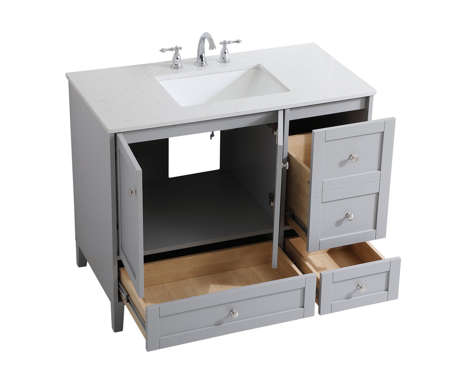 Elegant Lighting - VF18042GR - Single Bathroom Vanity - sommerville - Grey