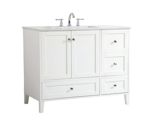 Elegant Lighting - VF18042WH - Single Bathroom Vanity - sommerville - White