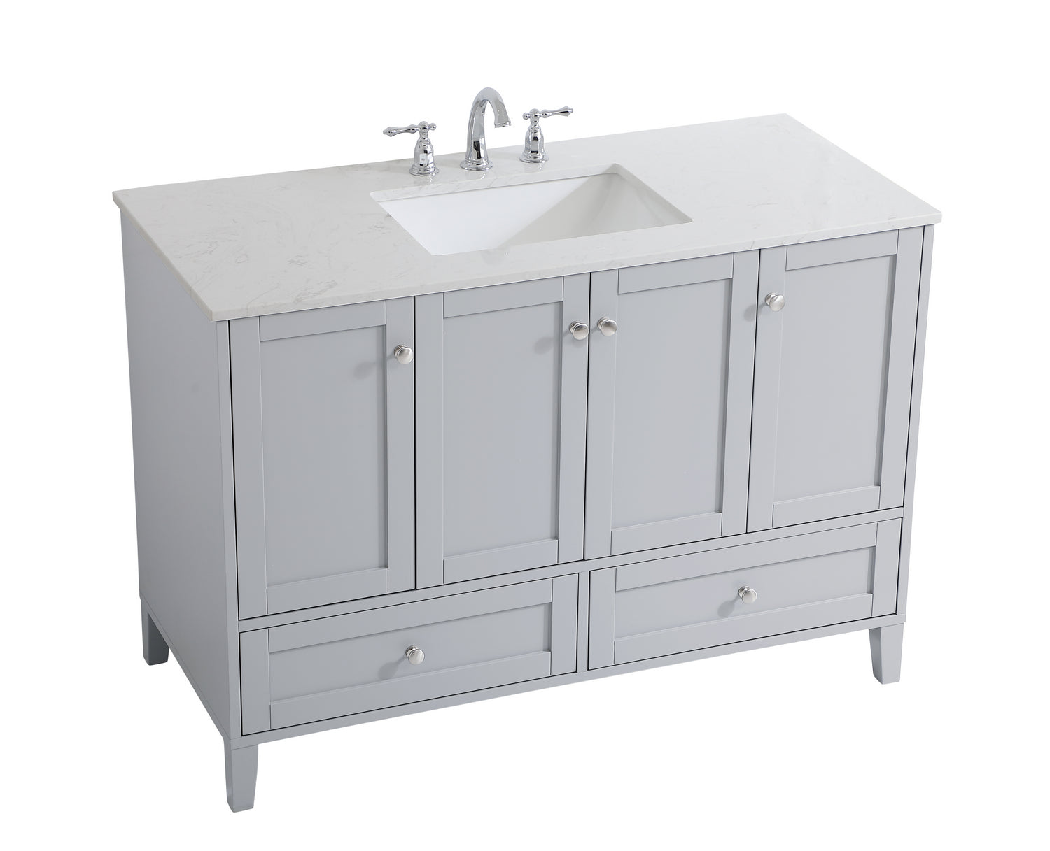 Elegant Lighting - VF18048GR - Single Bathroom Vanity - sommerville - Grey