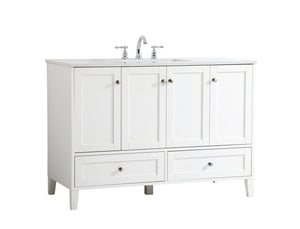 Elegant Lighting - VF18048WH - Single Bathroom Vanity - sommerville - White