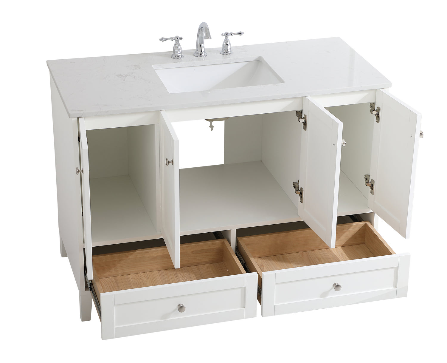 Elegant Lighting - VF18048WH - Single Bathroom Vanity - sommerville - White