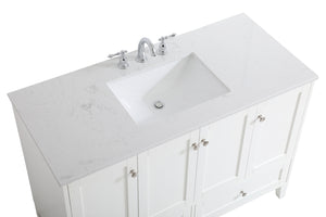 Elegant Lighting - VF18048WH - Single Bathroom Vanity - sommerville - White