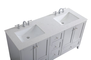 Elegant Lighting - VF18060DGR - Double Bathroom Vanity - sommerville - Grey